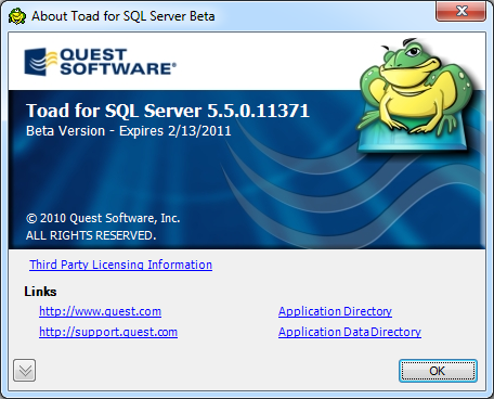 toad for sql server free license key