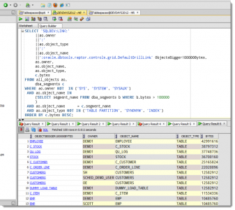 SQL Developer Query & Grid Tricks