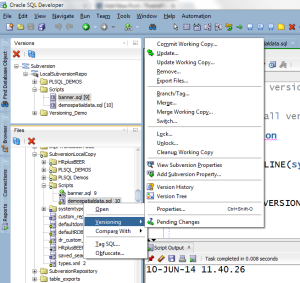 Managing Scripts in Oracle SQL Developer