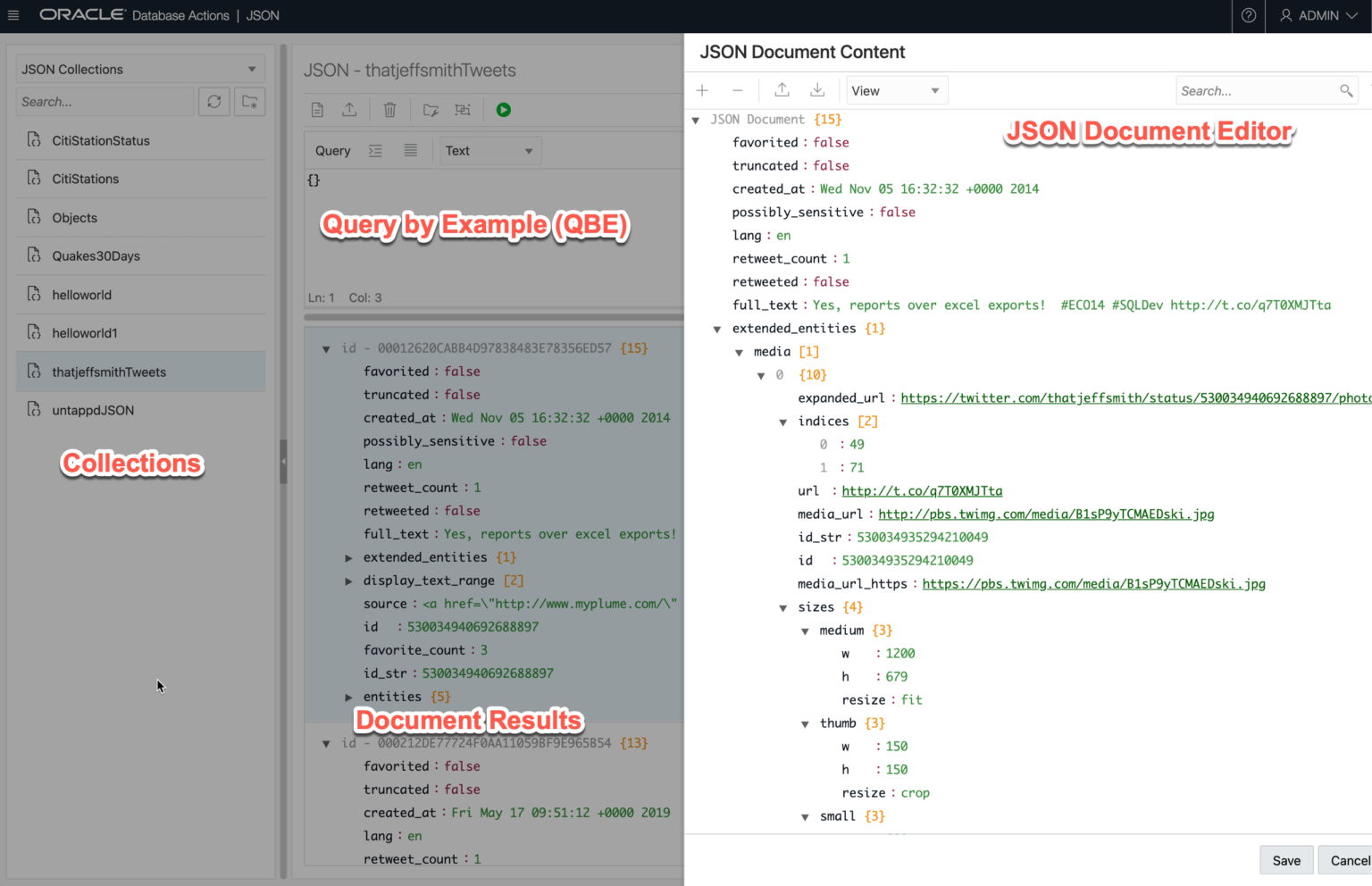 Как хранить json в oracle